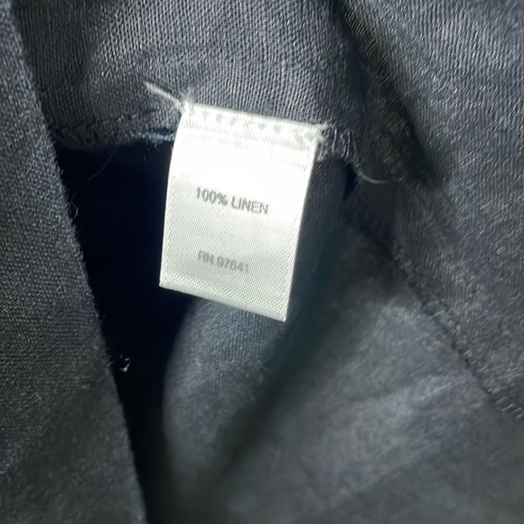 J. Jill Love Linen Sleeveless Asymmetrical Tank Tunic Top Black Size Small - Picture 5 of 5